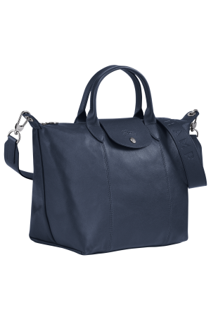 Sac porté main M Le Pliage Cuir | LONGCHAMP
