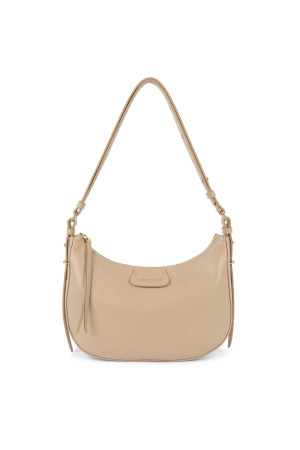 Lancaster sac hobo en cuir grainé Dune