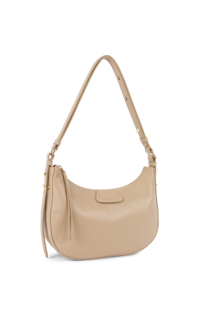 Lancaster sac hobo en cuir grainé Dune