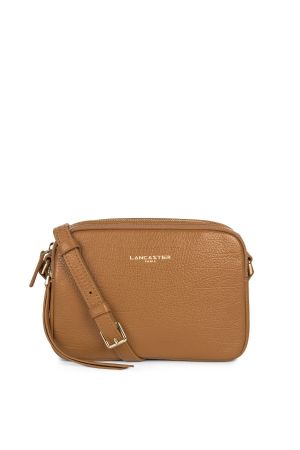 sac dune lancaster bandoulière cuir camel