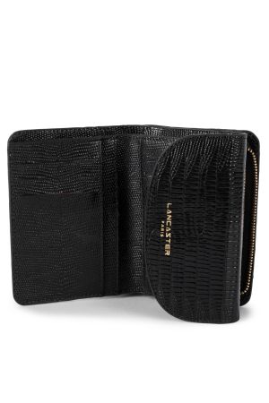 portefeuille Exotic Croco Lancaster cuir grainé effet reptile