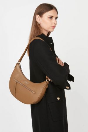 sac besace Lancaster Firenze cuir camel