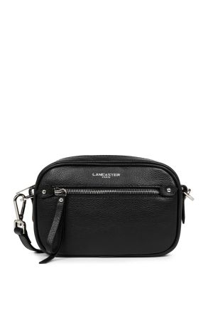 sac trotteur bandoulière cuir noir Lancaster Firenze