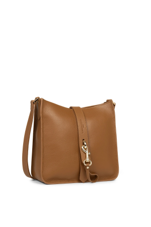 Lancaster sac trotteur Foulonné Double Hook en cuir foulonné