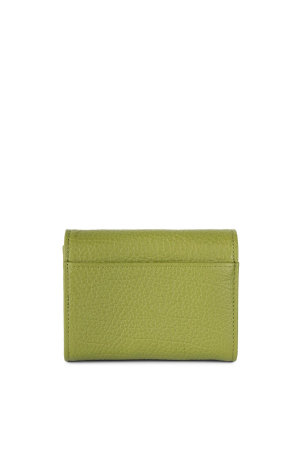porte-monnaie Lancaster Dune en cuir grainé vert