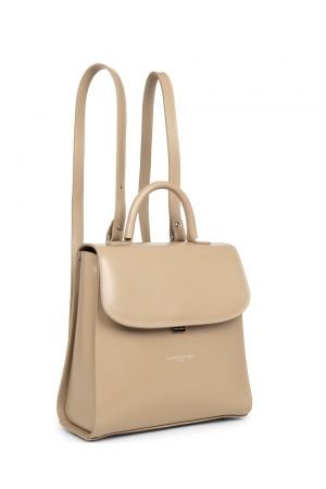 Sac à dos en cuir suave even lancaster beige 