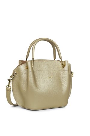 Sac à main double foulonné champagne de la ligne LOUISA lancaster