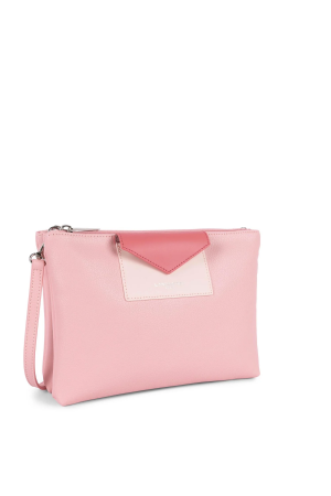 sac pochette Lancaster Maya en synthétique et cuir rose