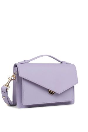 Zoé x Lancaster sac trotteur à rabat en cuir lisse