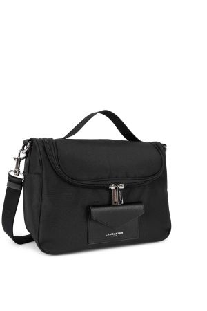 sac vanity en nylon avec bandoulière Lancaster Smart Kba noir 