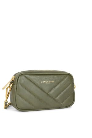 mini pochette Soft Matelassé Lancaster en cuir