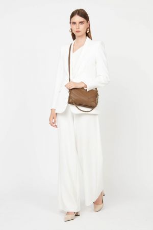 petite pochette Soft Matelassé Lancaster cuir camel