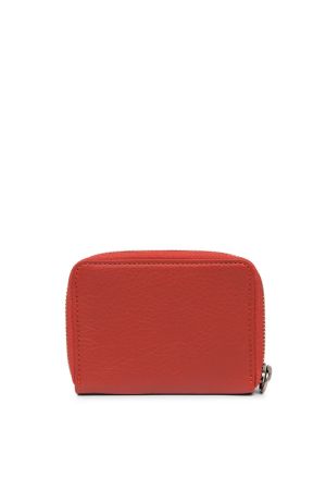 portefeuille Lancaster Soft Vintage en cuir pleine fleur rouge