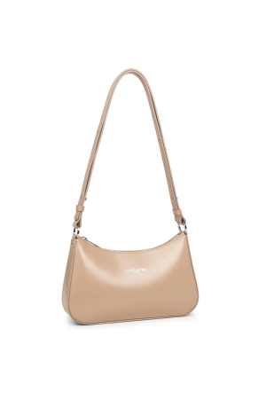 sac trotteur Lancaster Suave Ace en cuir lisse beige