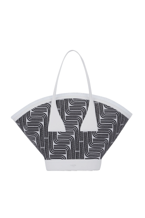 Sac cabas MACARON L Raphia - LANCEL 