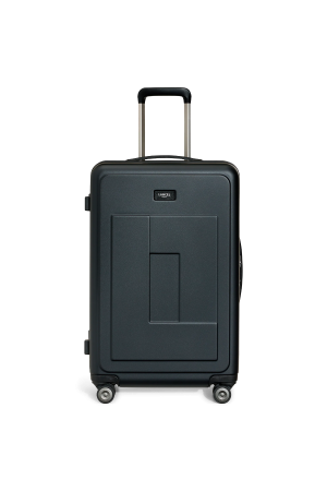 valise medium Lancel Neo Aviona en polycarbonate et cuir grainé noir