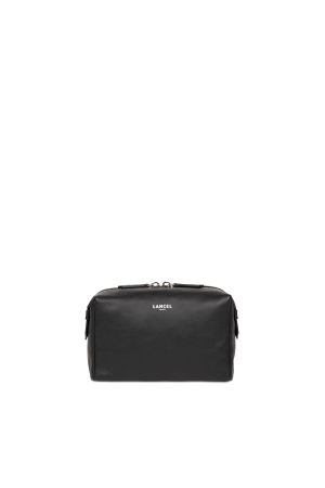 trousse de toilette Lancel Neo Pop en cuir lisse noir