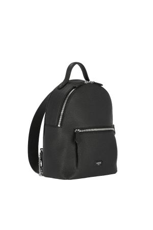 Lancel sac à dos Ninon S cuir grainé noir