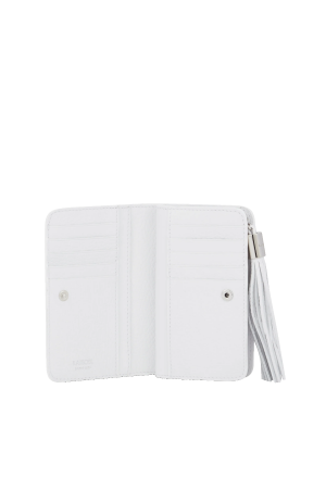 portefeuille Lancel Premier Flirt en cuir grainé blanc