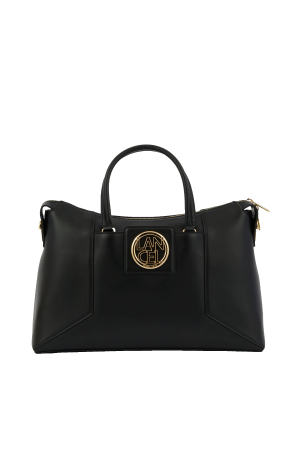 carryall zippé Roxane de Lancel en cuir lisse noir