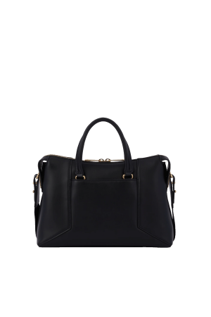 carryall zippé S Roxane de Lancel en cuir lisse noir