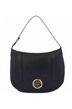 Sac hobo cuir noir roxane lancel