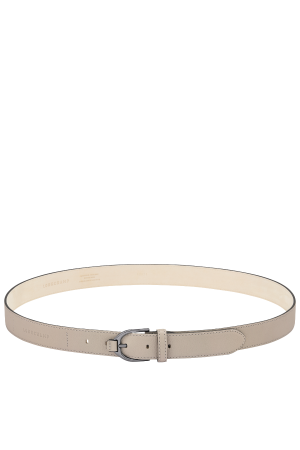 ceinture femme Longchamp 3D en cuir gris