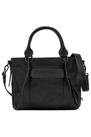 sac à main S Longchamp 3D en cuir noir