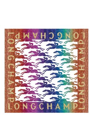 carré de soie Longchamp Printemps/Été 2024 à imprimé 70 Sunset Glitters