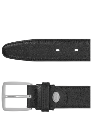 Ceinture homme en cuir noir