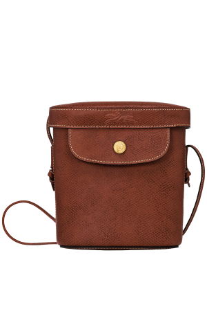 sac bandoulière XS Longchamp Épure en cuir grainé camel