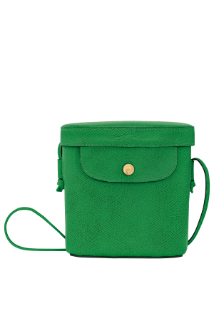 sac bandoulière XS Longchamp Épure en cuir grainé vert