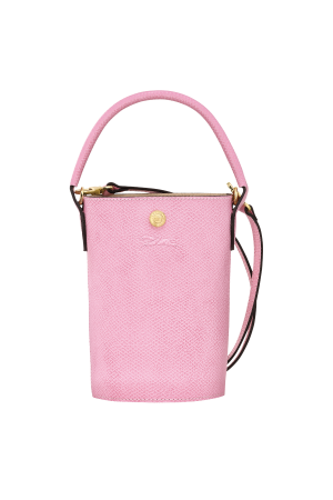 sac seau XS Longchamp Épure en cuir rose