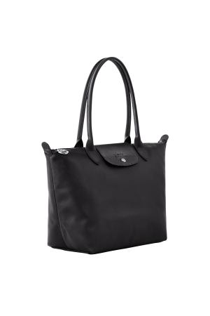 sac cabas M Longchamp Le Pliage Xtra en cuir lisse noir