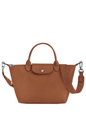 sac à main S Longchamp Le Pliage Xtra en cuir lisse camel