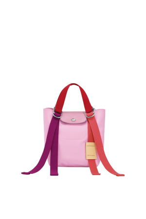 sac à main XS Longchamp Le Pliage Re-Play en toile rose