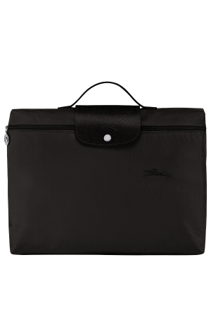 Porte-documents toile recyclée pliage green noir longchamp