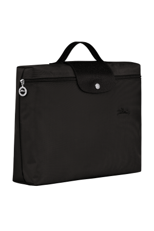 Porte-documents toile recyclée pliage green noir longchamp