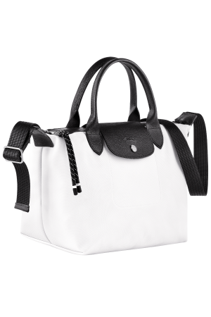 sac à main S Longchamp Le Pliage Energy en toile blanc