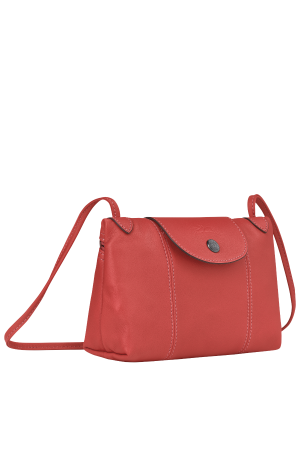 Sac porté travers terracotta pliage cuir 