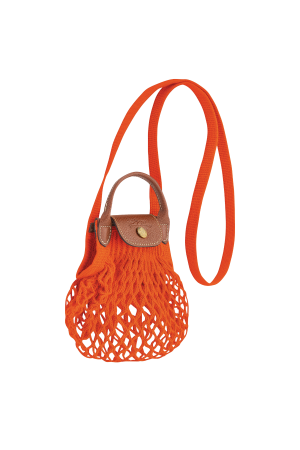 mini sac filet orange longchamp 10139HVH