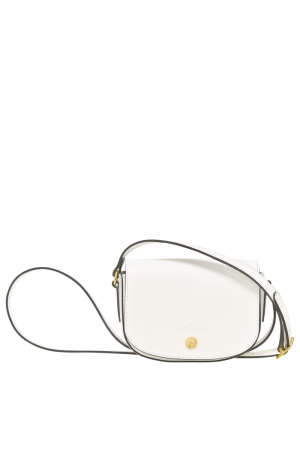 sac bandoulière XS à rabat Longchamp Épure en cuir blanc