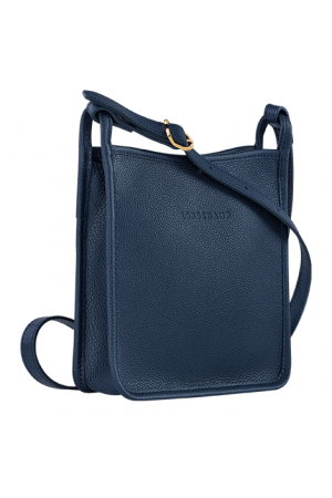 Sac carré en cuir navy longchamp