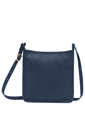 Sac bandoulière en cuir navy