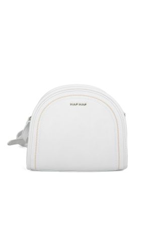 Sac arrondi blanc jasmin naf-naf