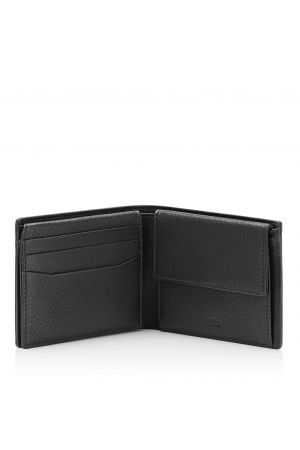 Portefeuille en cuir noir grainé porsche design 