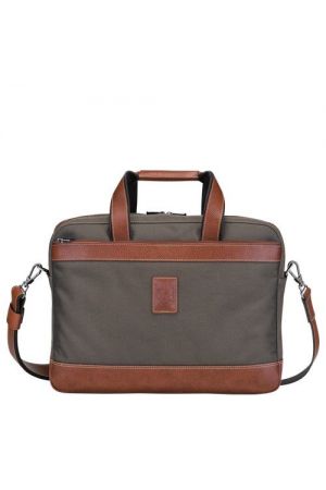 Sac bandoulière homme cuir PU rigide Porte-documents Sac d'affaires - Marron