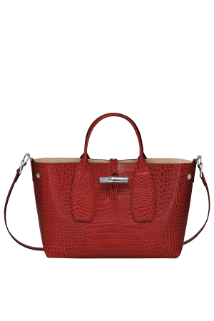 Sac à main M Roseau Croco - LONGCHAMP