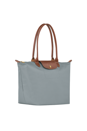 sac cabas L Longhamp Le Pliage Original en toile gris et cuir