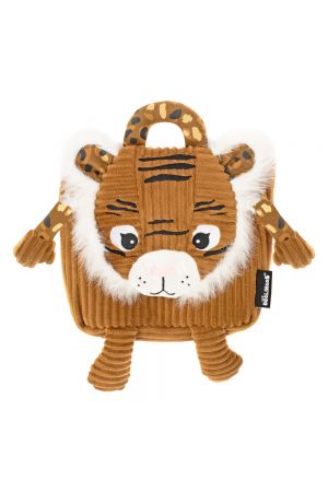 Sac à dos velours LE TIGRE 25cm | Les Déglingos